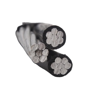 600/1000V Triplex hizmeti bırakma teli havai ABC kablosu Neritina 2x 1/0 + 1/0AWG - Product Image 4