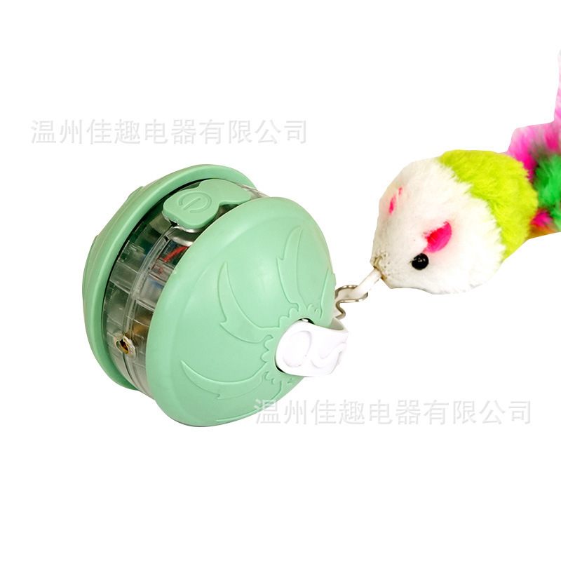 Version export de la balle laser pour chat Vortex, coloris vert.