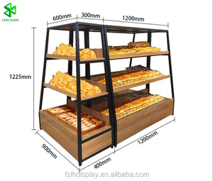 Tùy Chỉnh Thương Mại Siêu Thị Cửa Hàng Bánh Bánh Bánh Mì Thực Phẩm Uống Đồ Uống Rượu Vang Chai Hiển Thị Giá Đứng Tủ Kệ Trưng Bày - Product Image 2