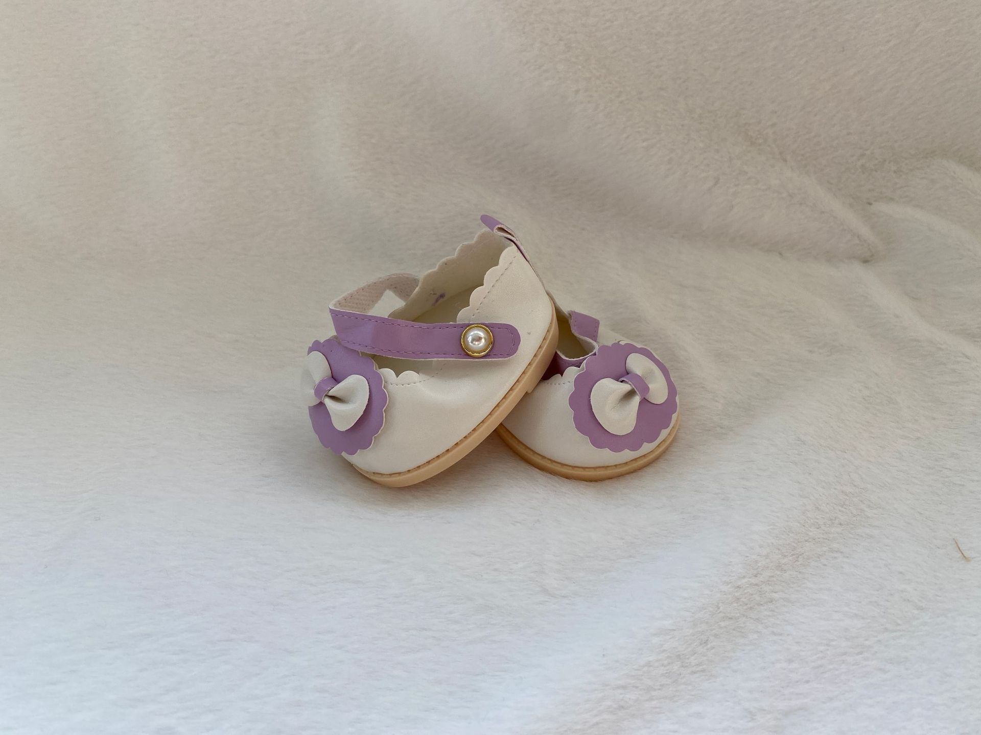 Chaussures à nœud violet