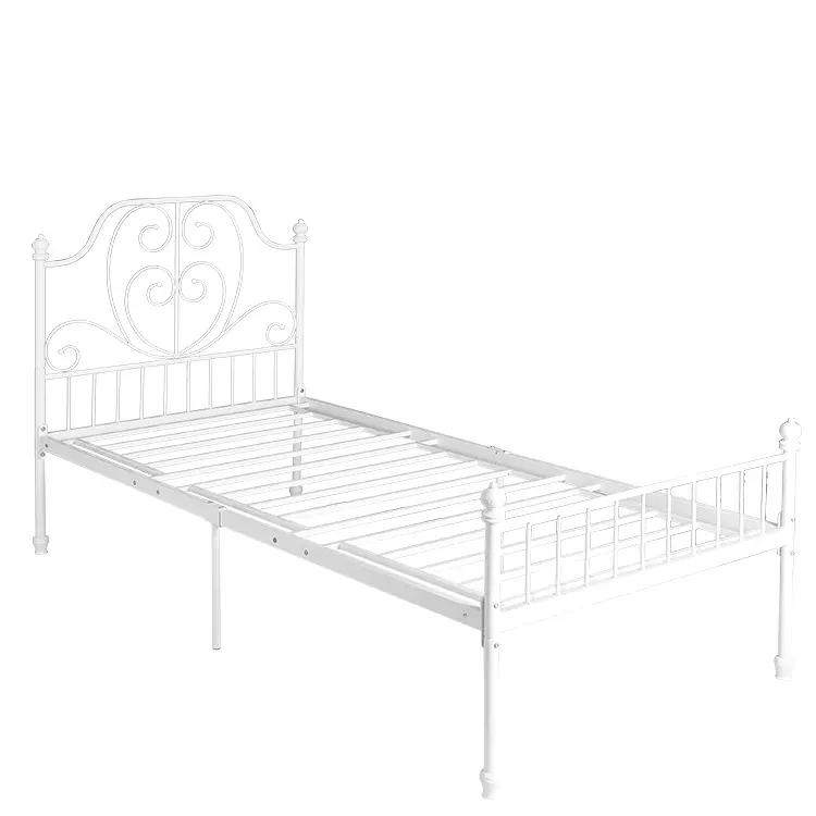 Cama individual de Metal, diseño doble, Primavera, muestra gratis