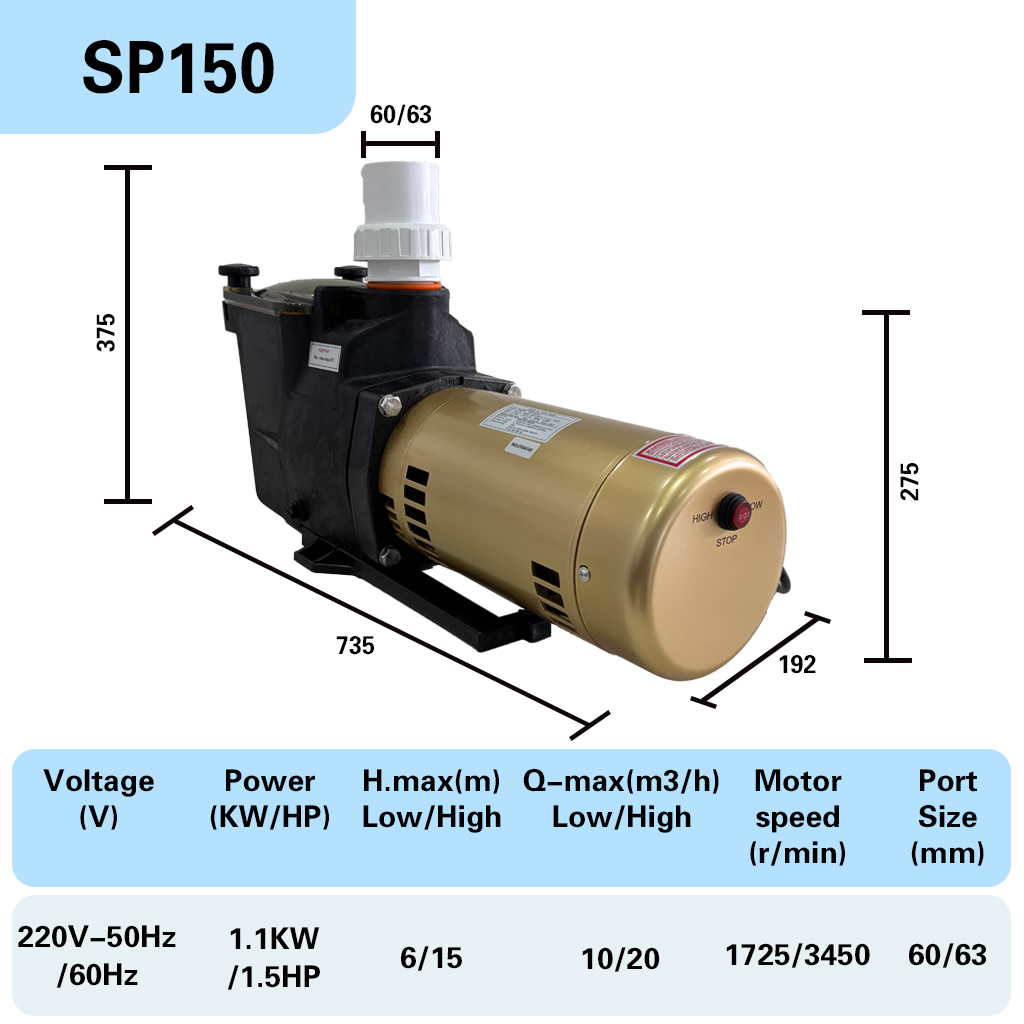 Golden SP150(1.5HP/1.1KW/60HZ/220V)