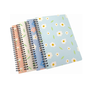 Benutzer definierte Logo Journal Line Skizzenbuch Notizblock Tagebuch Memo Briefpapier Recycelbare Spirale A5 Blumen hefte - Product Image 1