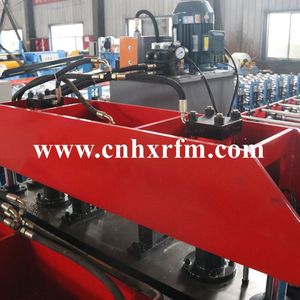 Customizable 380v 7.5kw Feed Thickness 0.3-0.8mm Trapezoid Metal Roofing <strong>Forming</strong> <strong>Curving</strong> <strong>Machine</strong>
