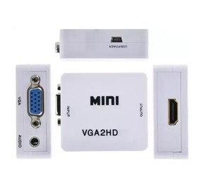 Portable VGA to HDMl Converter für Reisen-Kompaktes Design mit USB-C Leistung (Mac/Windows/Linux) - Product Image 1