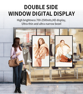 Precio de fábrica Pantalla LCD de 43 pulgadas Android Alto brillo Full HD Publicidad Pantalla de video Ventana ultra delgada Señalización digital - Product Image 4