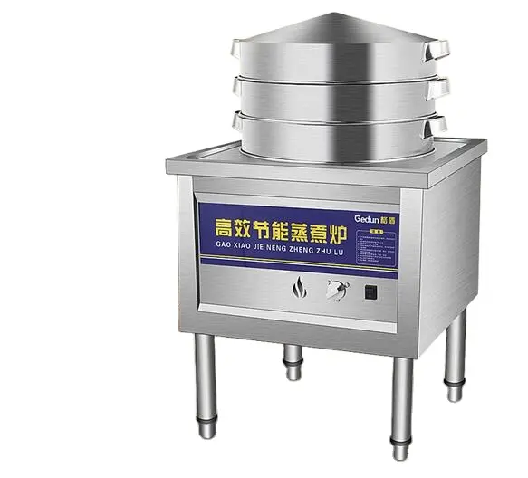 Commercial restaurant kitchen heavy duty electric food dumpling steamers cooker machine