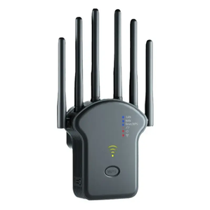 Extensor Wi-Fi portátil de 1200Mbps con 4 antenas Frecuencias de 5G y 2,4G Cifrado WPS Interfaces USB Ethernet Funciones LAN VPN - Product Image 1