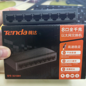 Tenda SG108MSOHOギガビットポート高速ネットワーク8ポートイーサネットスイッチ1000Mbps高速LANハブ全二重/半二重プラグアンドプレイ - Product Image 1
