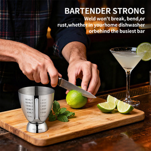Tái Sử Dụng Thân Thiện Với Môi Cocktail Đo <span class=keywords><strong>Jigger</strong></span> Nhiệm Vụ Nặng Nề Đa-Đơn Vị Đo Thép Không Gỉ Bắn Đo Cup Tốt Nghiệp - Product Image 5