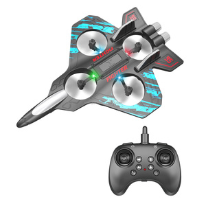 LK ของเล่นเครื่องบินโฟม RC 2.4GHz พร้อมไฟ LED ของเล่นเครื่องบินรบโฟม - Product Image 2