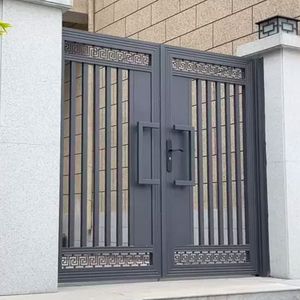 Thiết kế biệt thự sân vườn ngoài trời sang trọng điện tự động lối vào bên ngoài nhôm đường lái xe cửa trượt cho ngôi nhà - Product Image 5