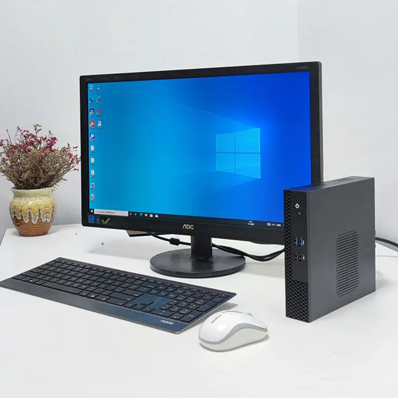 Mejor venta 10th Intel Core I3 i5 i7 Desktop Soft Routing Mini PCs LAN Micro Computer Firewall Low Power Mini PC computer