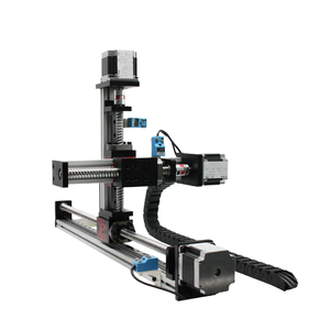 Máquina de mesa deslizante XYZ de 4 ejes personalizable, Robot de pórtico, Riel de guía lineal, accesorios de torno, Motor de rodamiento, bloque PLC