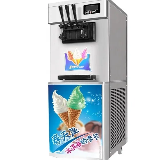 Soft Serve Hard Liquid Nitrogen Soft Ice Cream Roll Vending Machine Ice Cream Machine Maker