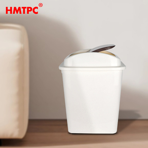 Cubo de basura con tapa abatible Cubo de reciclaje de basura Contenedor de basura interior pequeño Cubo de basura respetuoso con el medio ambiente - Product Image 3