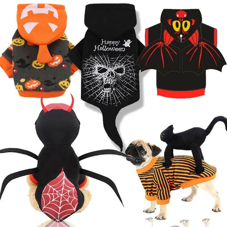 CustomHalloween Natal Uniforme Engraçado Pet Dog Pumpkin Transformado em duas pernas Costumepet roupas