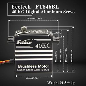 HV Servo 180 Grad Voll metall 40kg Bürstenloses Lenk servo Geeignet für 1/8 1/10 Rc Auto Kompatibel mit Arduino/Raspberry Pi