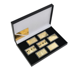 America $1-100 Gold Bar Square Commemorative Medallion Gold-Plated Square Collection Coin <strong>Gift</strong> Box for Metal Crafts Collection - Product Image 2