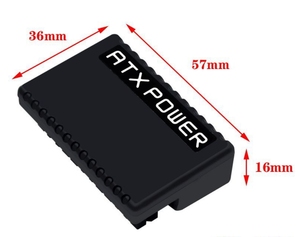 ATX 24 Pin to 90 Degree Power Plug <strong>Adapter</strong> <strong>24Pin</strong> Power Interface Module Turning Connector for Desktop PC Mainboard - Product Image 6