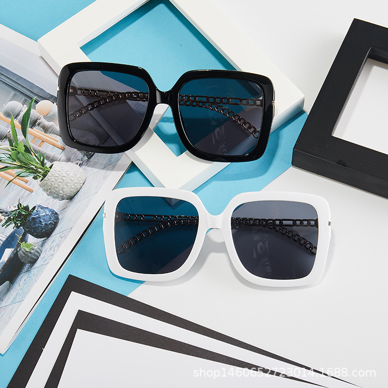 New Sunglasses Women Sunglasses Street Shooting Personality Trendy Glasses Driver Sunshade Mirror