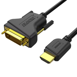 Factory Stock 1.5 Meter for <strong>HDMI</strong> to DVI High-Definition <strong>Cable</strong> with 4K Chip Conversion Power Supply Adapter - Product Image 1
