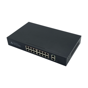 18-port PoE anahtarı, 16*10/100Base-T(X) PoE ve 2*10/100/1000Base-T(X) Uplink portunda IEEE802.3 Af/ - Product Image 4