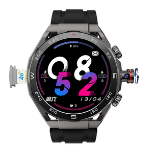 HW18 Chamada 2 Smartwatch Exibição Amoled Tela Redonda SOS <span class=keywords><strong>GPS</strong></span> Localização Rotativa Câmera Chamada de Vídeo WiFi 4G Relógio Inteligente com Cartão Sim