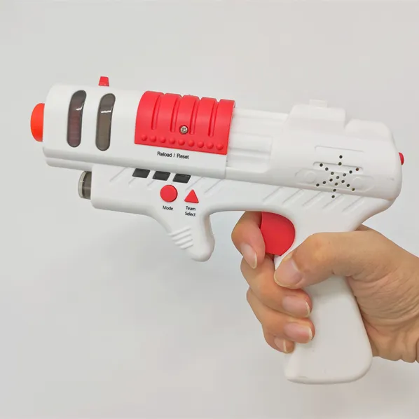 Juego de disparo eléctrico para niños, pistola de juguete con láser infrarrojo, venta directa de fábrica