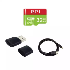 Ahududu Pi 4 kiti 2GB 4GB 8GB RAM + WIFI akıllı USB kablosu + akrilik kılıf + güç kaynağı + ısı yutucular ahududu Pi için 4 Model B