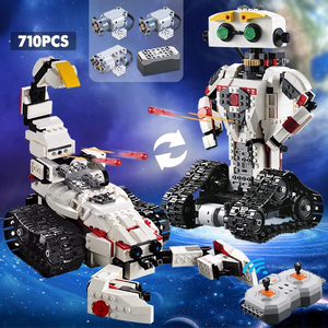 Cada C51027 креативный умный робот 2 в 1 модель DIY игрушки Наборы MOC кирпич RC наборы строительных блоков - Product Image 3