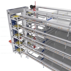 Gia cầm Thiết bị nông nghiệp h loại tự động gà Lồng trứng lớp lồng với trứng Bộ sưu tập phân hệ thống loại bỏ - Product Image 5