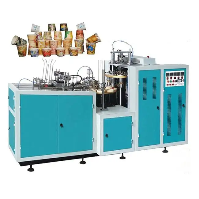 Automatische Einweg-Papier-Kaffeebecher-Herstellungsmaschine Doppelwand-Herstellungsformungsmaschine zur Herstellung von Papierbechern
