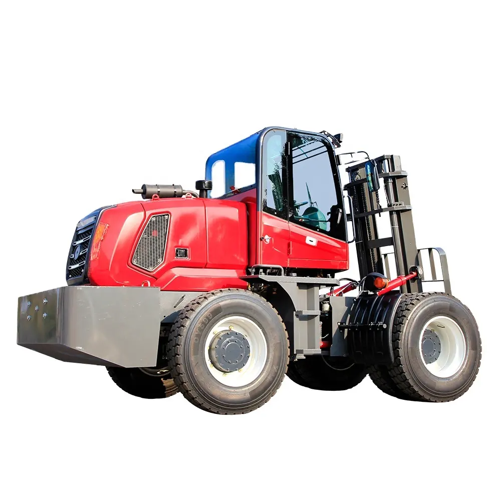 Ce ile 2023 yeni hidrolik dizel Forklift çift lastikler 5ton, ISO, bana yakın satılık Off-road Forklift