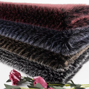 800Gsm 40Mm 100% Poliéster Duotone Mink Fleee Plush Fofo Tecido De Pele Falso - Product Image 4