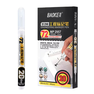 Custom 20mm Long <strong>Nib</strong> <strong>Marker</strong> Waterproof 1.0mm <strong>Permanent</strong> Industrial Deep Hole Carpenter <strong>Marker</strong> Pen - Product Image 2