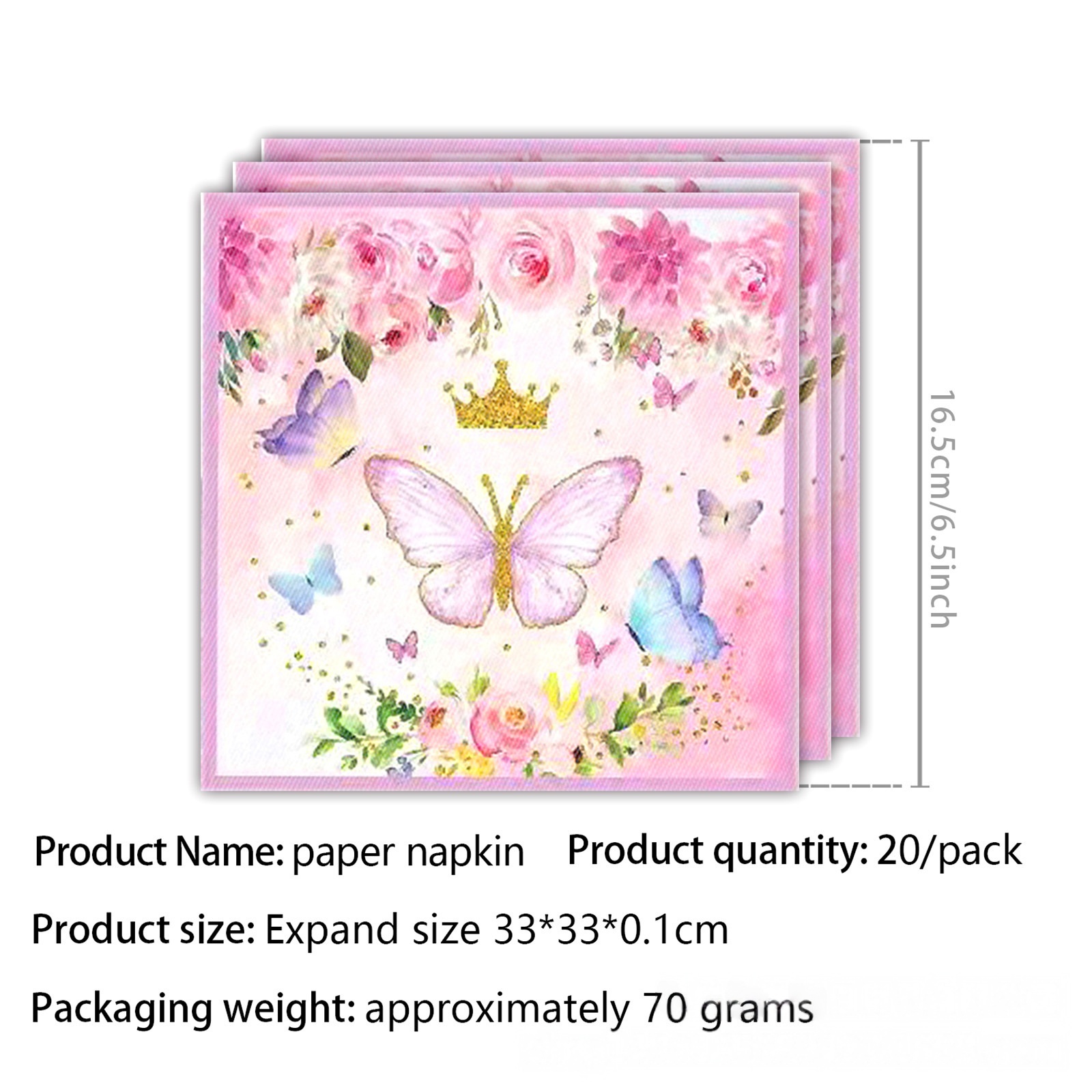 Paper napkins-20PCS-Pink