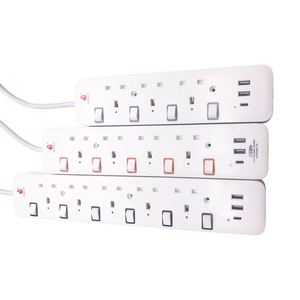Presa Regno Unito/BS 13A 250v adattatore universale da viaggio a 4 vie spina di conversione in porcellana tipo di uscita AC tipo di prodotto adattatori di alimentazione - Product Image 2