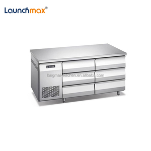 Commercial Worktable with Refrigerated Drawer Stainless Steel Kitchen Work Bench 4 Drawers <strong>Under</strong> Counter <strong>Chiller</strong> - Product Image 5