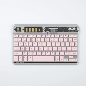Teclado portátil para tableta portátil, teclado Bluetooth retroiluminado de 10 pulgadas, Mini teclado RGB transparente iluminado, inalámbrico para iPad