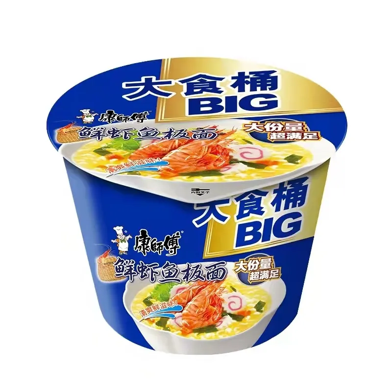 136g * 12 supermercato popolare cinese convenienza cibo Master Kong spaghetti istantanei gamberetti freschi tagliatelle di pesce