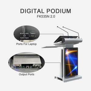 Bục Giảng đa phương tiện với bục thông minh màn hình trước 21.5 inch với bục Thông Minh Kỹ thuật số Micro - Product Image 5
