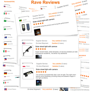 Led tất cả trong một 100W 300W 1000W an ninh tích hợp đèn giám sát ngoài trời ai <span class=keywords><strong>Camera</strong></span> 4G 5g CCTV năng lượng mặt trời ánh sáng đường phố với máy ảnh - Product Image 2