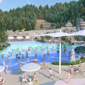 Solução Turnkey Outdoor Water Park Fibra De Vidro Water Slides Wave <span class=keywords><strong>Pool</strong></span> Design Service - Product Image 6