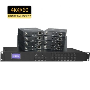 HDbaset8X8マトリックススイッチ4K @ 60 4:4:4 18GB HDCP2.2 hdbaset 150m 8x8ビデオマトリックススイッチャー (Web Guiコントロール付き) - Product Image 2