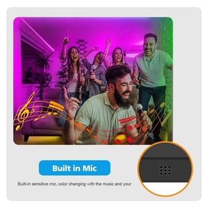 LED-Licht leisten für HDMI-Geräte USB-RGB-Band bildschirm Farbsynchronisations-LED-Licht-Kit für Alexa/Google /TVs Box Umgebungs-TV-PC-Hintergrund beleuchtung - Product Image 6