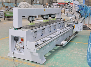 Çok fonksiyonlar yatay sondaj makinesi dolap kapı kilidi delik delme otomatik Cnc yan delme kanal açma makinesi - Product Image 4