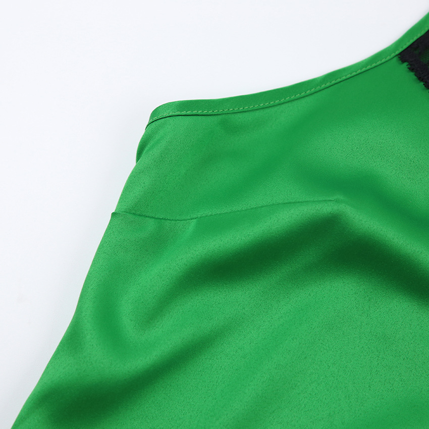 Custom Backless Maxi Dress Fashion Women Summer Sexy Strap Draped Neckline Side Seam Slit Satin