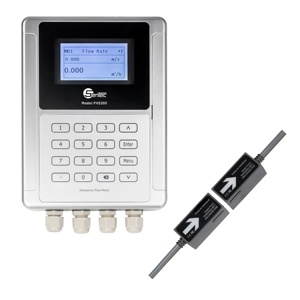 FHS300 Abrazadera de tipo de inserción de líquido de agua de alta precisión en DN25mm ~ DN1200mm Medidor de flujo ultrasónico/Caudalímetro - Product Image 5