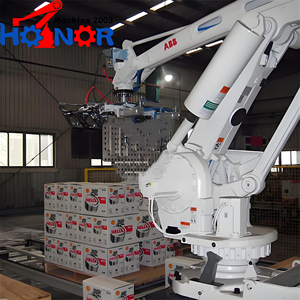 La più popolare linea di imballaggio robotizzato automatico cina fabbrica Palletizer <span class=keywords><strong>Robot</strong></span> pinza superiore <span class=keywords><strong>Robot</strong></span> braccio sistema